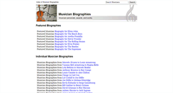Desktop Screenshot of musicianguide.com